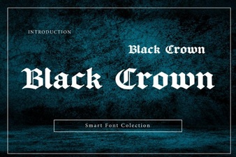 Black Crown Font: Bold & Elegant Design Inspiration
