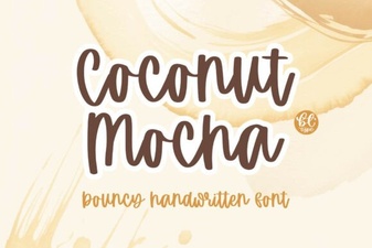 Coconut Mocha Font: a Bold, Tropical-Inspired Typeface