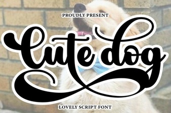 Cute Dog Font: Playful Typography for Design Projects