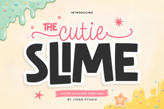 Cutie Slime Duo Font: Playful & Versatile Design