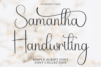 Samantha Handwriting Font: Creative Design Ideas