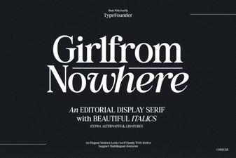 Girlfrom Nowhere Font: Bold & Expressive Design